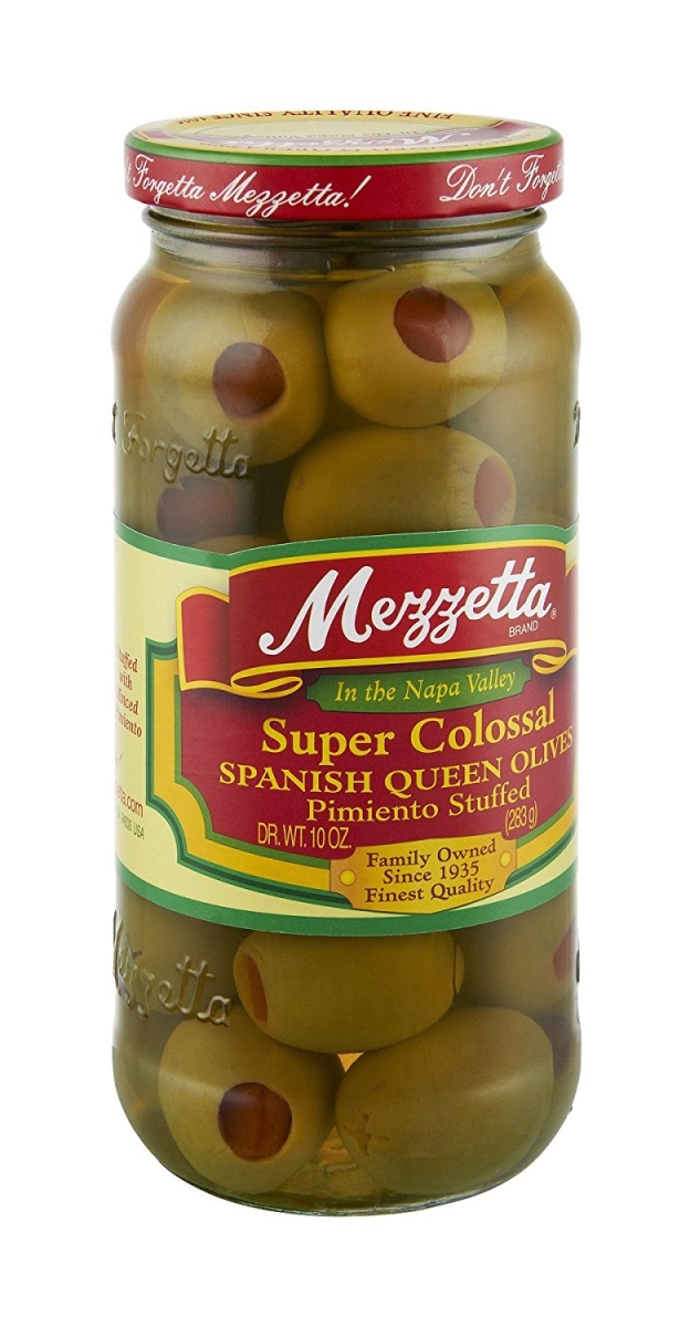 Picture of Mezzetta KHFM00024211 10 oz Super Colossal Pimiento Stuffed Spanish Queen Olives