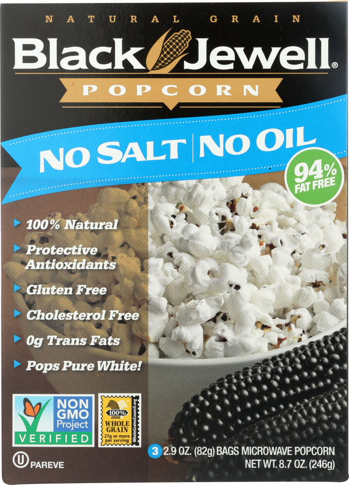 Picture of Black Jewell KHLV00131952 8.7 oz Micro No Salt No Oil Popcorn