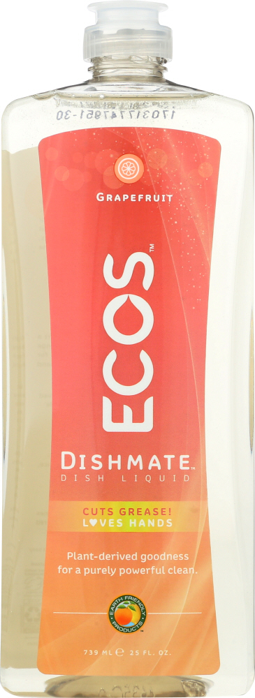 Picture of Ecos KHLV00121731 25 oz Dishmate Grapefruit Dishwashing Liquid