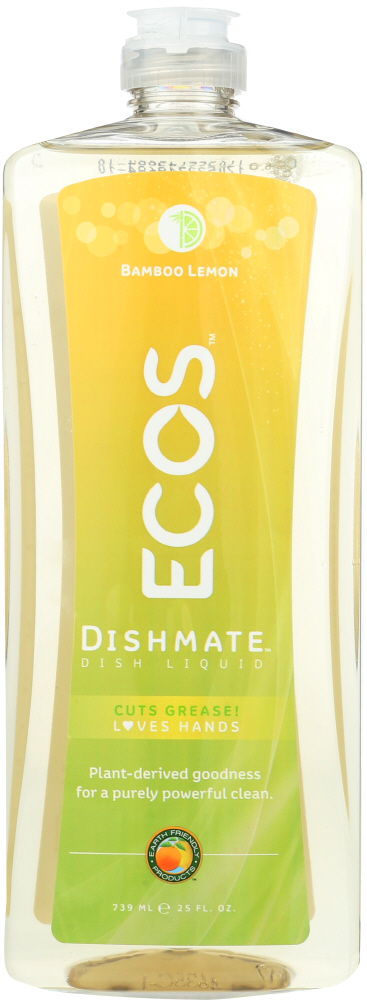 Picture of Ecos KHLV00276164 Dishmate Bamboo Lemon Dishwashing Liquid&#44; 25 oz