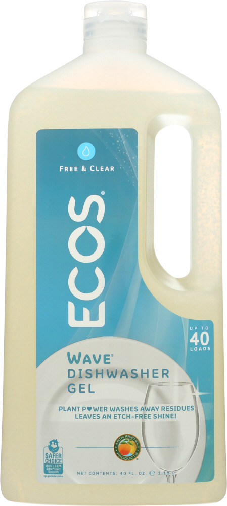 Picture of Ecos KHLV01537935 40 oz Free & Clear Wave Dishwasher Gel