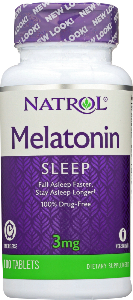 Picture of Natrol KHFM00490888 3 mg Melatonin TR Time Release - 100 Tablets