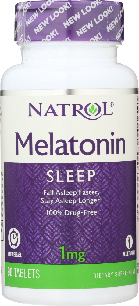 Picture of Natrol KHFM00490896 1 mg Melatonin TR Time Release - 90 Tablets