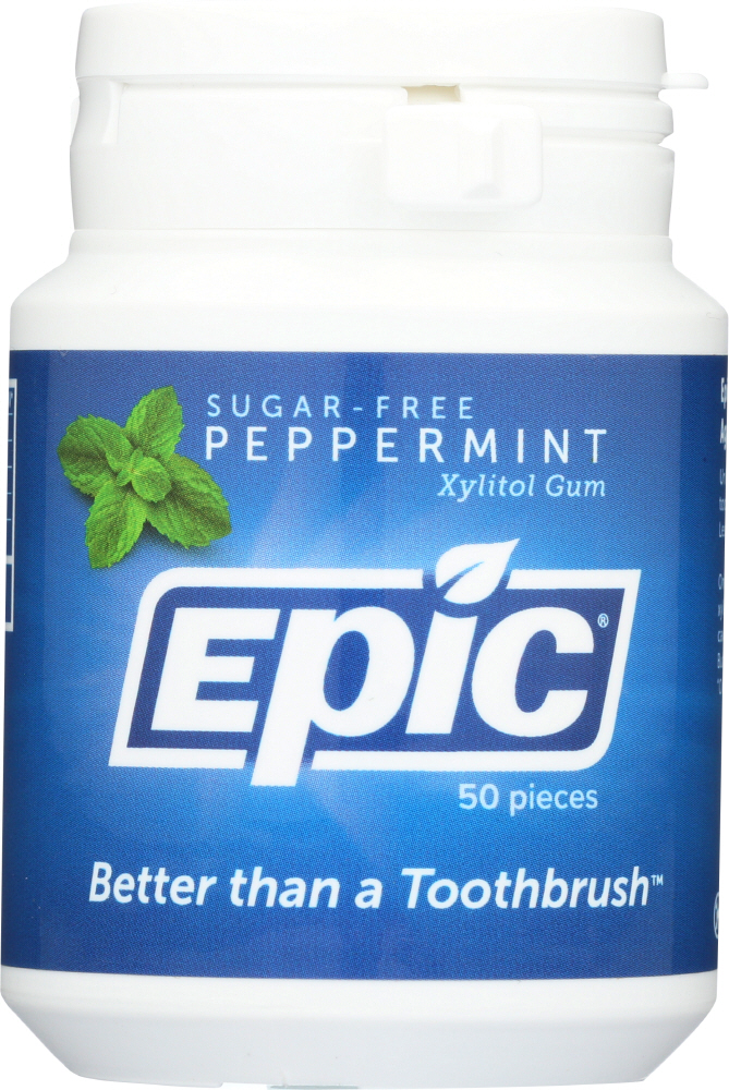 Picture of Epic Dental KHLV00254728 Spearmint Xylitol Gum for Teeth - 50 Piece