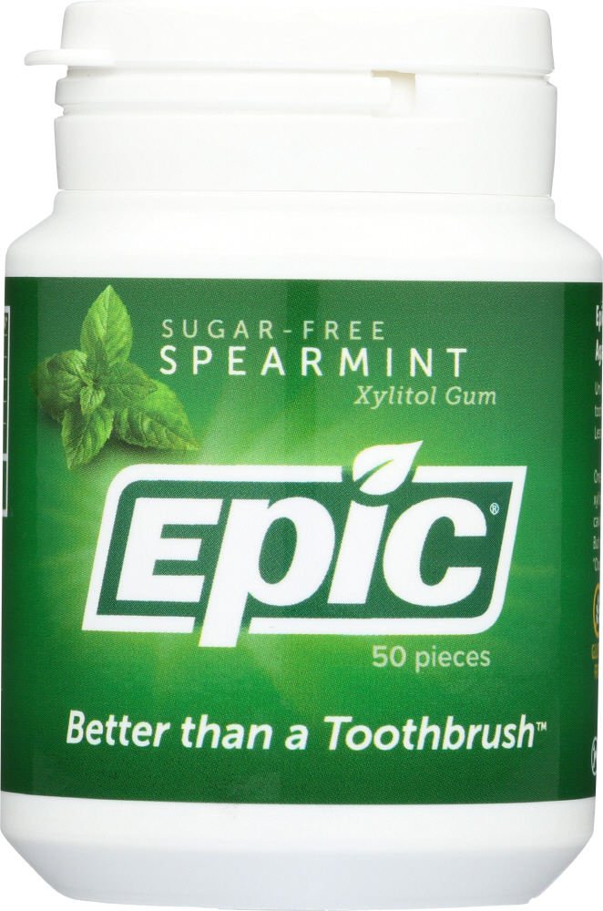 Picture of Epic Dental KHLV00254731 Spearmint Xylitol Gum for Teeth - 50 Piece