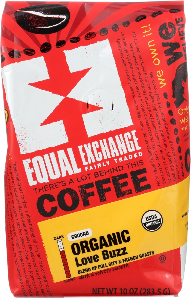 Picture of Equal Exchange KHLV00344658 Organic Love Buzz Ground Coffee&#44; 10 oz