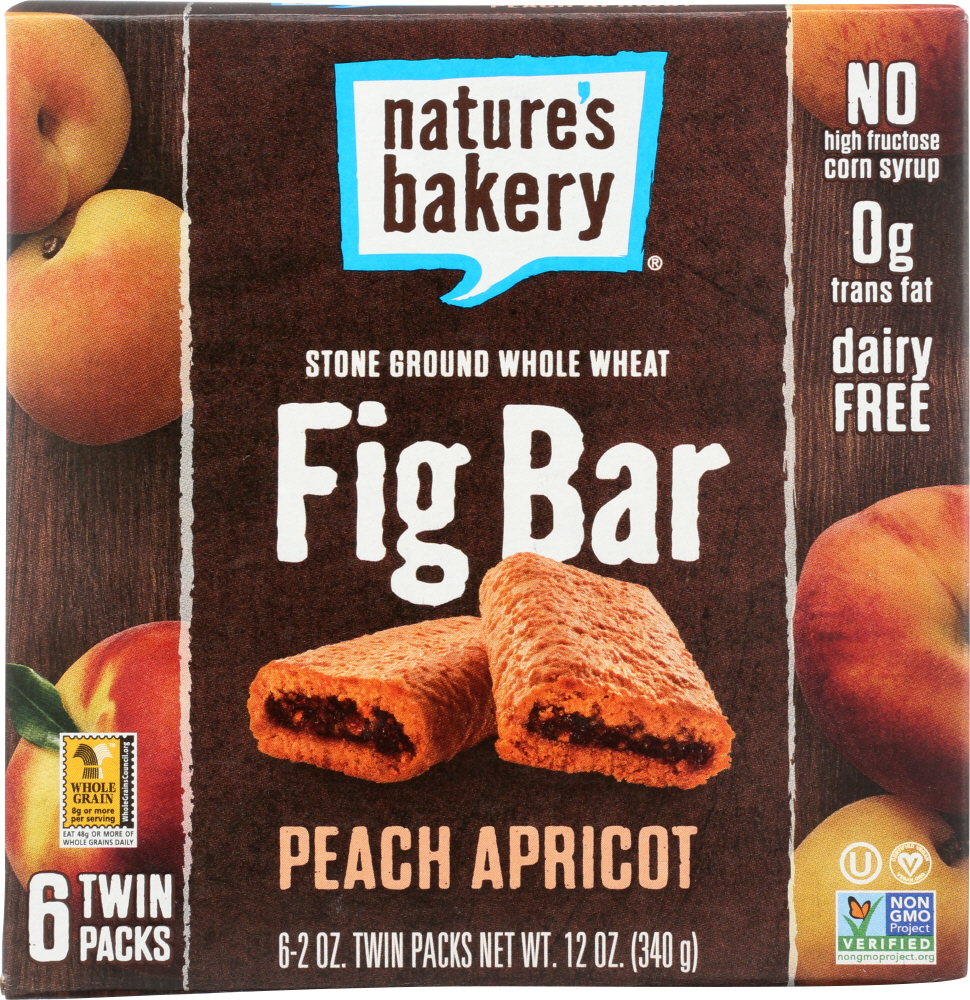 Natures Bakery KHFM00247270 12 oz Peach Apricot Whole Wheat Fig Bar -  Nature's Bakery