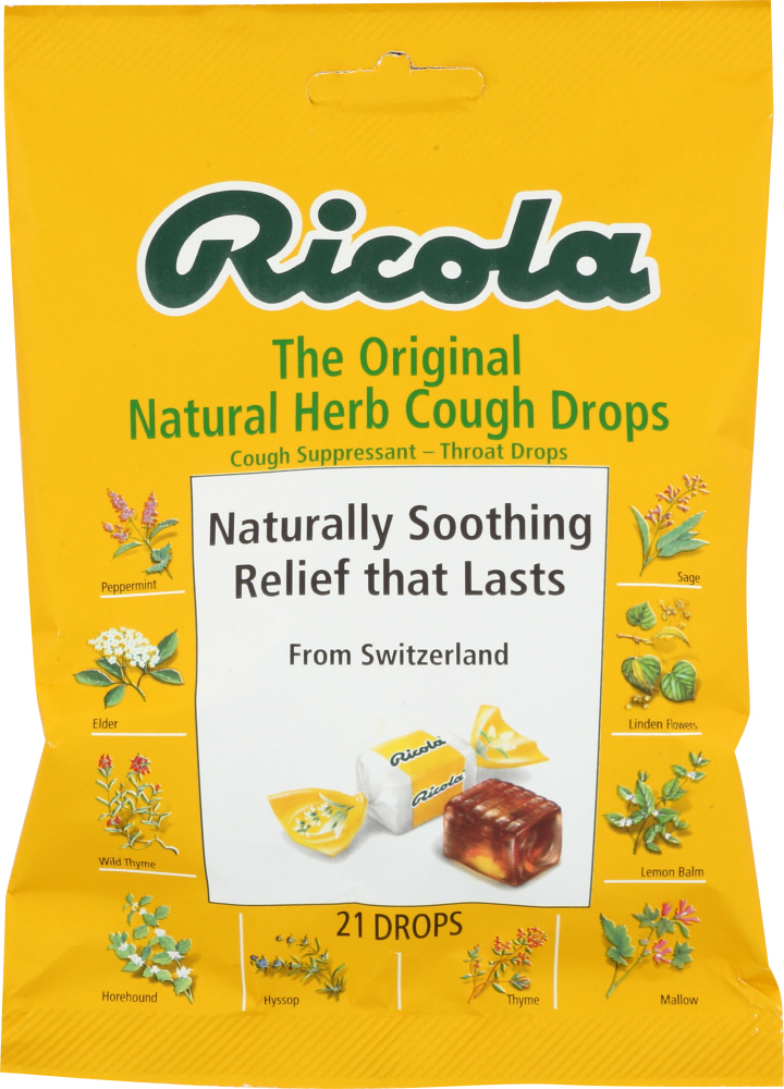 Picture of Ricola KHFM00267682 Natural Herb Throat Drop - Original Natural Herb - 21 Piece