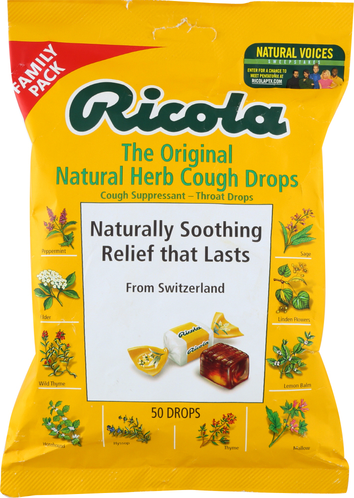 Picture of Ricola KHFM00996389 Original Cough Drops - 50 Piece