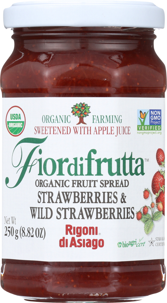 Picture of Rigoni KHLV01404896 8.82 oz Fiordifrutta Organic Fruit Spread - Strawberry