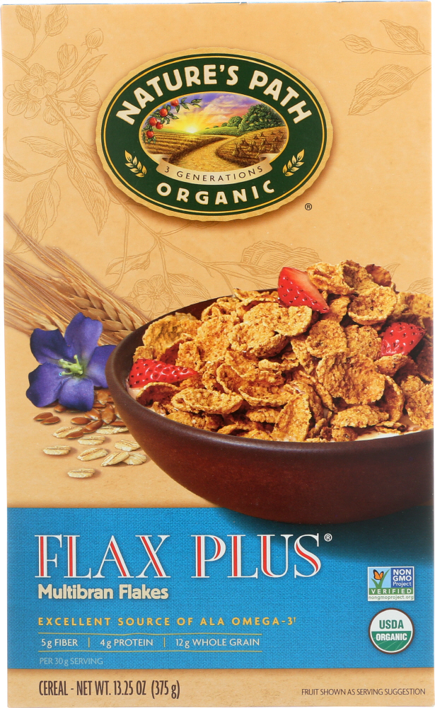 Natures Path  13.25 oz Organic Flax Plus Multibran Flakes Cereal -  Nature's Path, NA924154