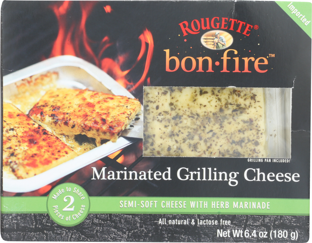 Picture of Rougette KHCH00335913 6.40 oz Marinated Grilling Semi-Soft Cheese in Herb Marinade