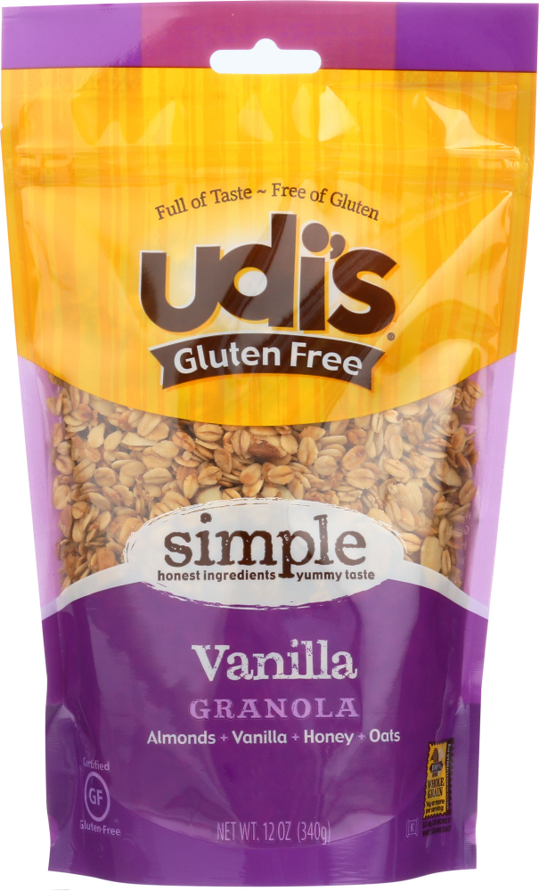 Picture of Udis KHFM00894774 12 oz Gluten Free Vanilla Granola