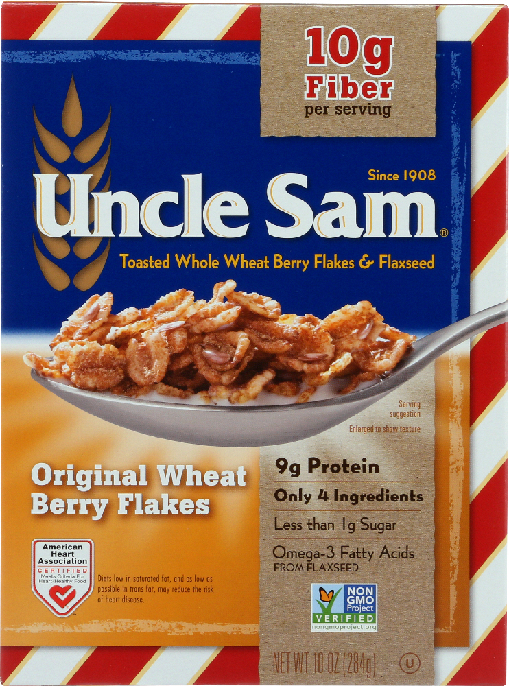 Picture of Uncle Sam KHFM00911347 10 oz Original Whole Wheat Berry & Flaxseed Cereal