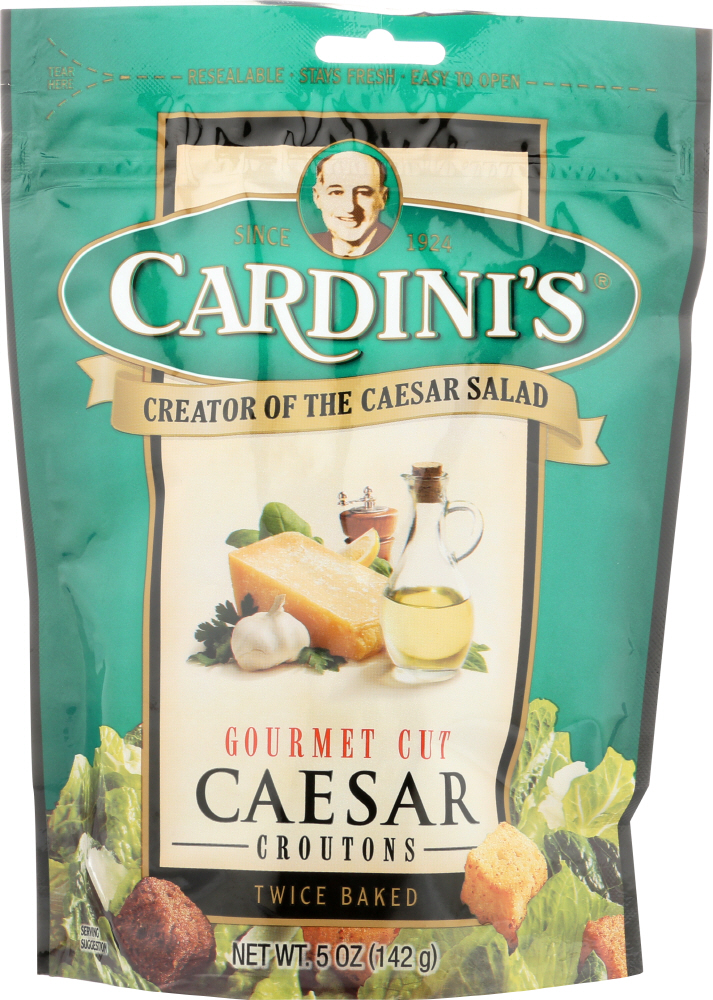 Picture of Caesar Cardinis KHFM00395152 5 oz Gourmet Cut Caesar Croutons