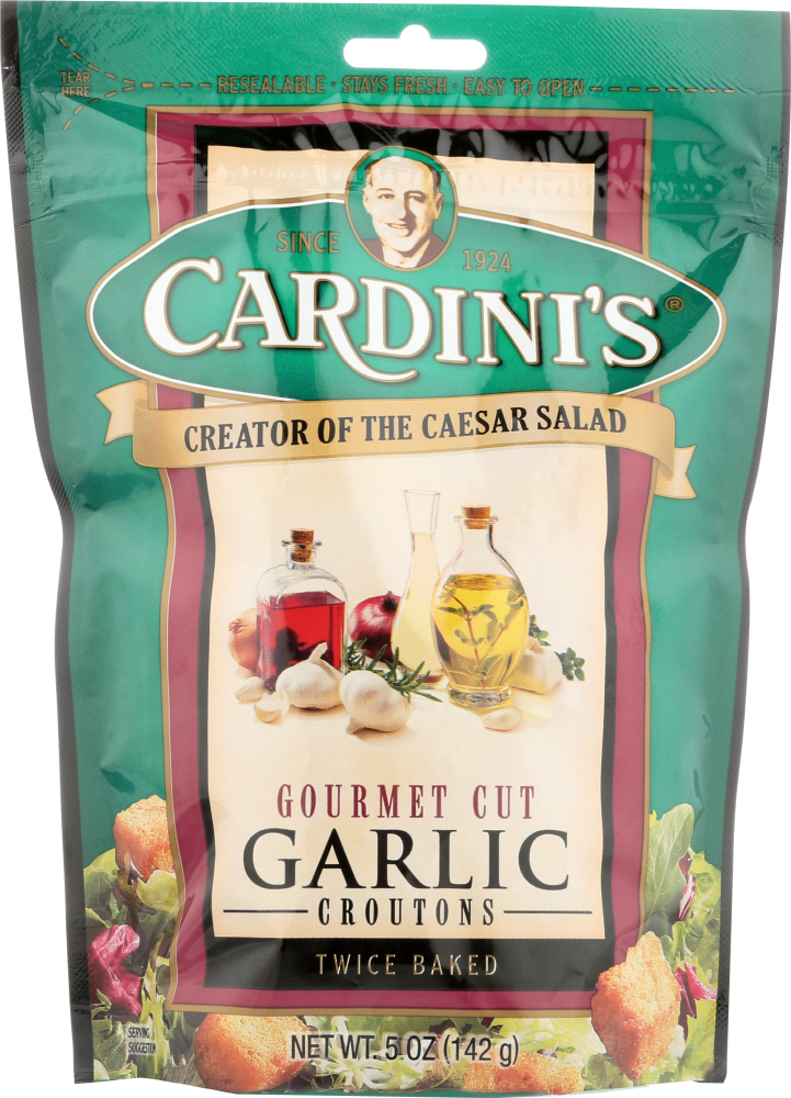 Picture of Caesar Cardinis KHFM00395160 5 oz Gourmet Cut Garlic Croutons