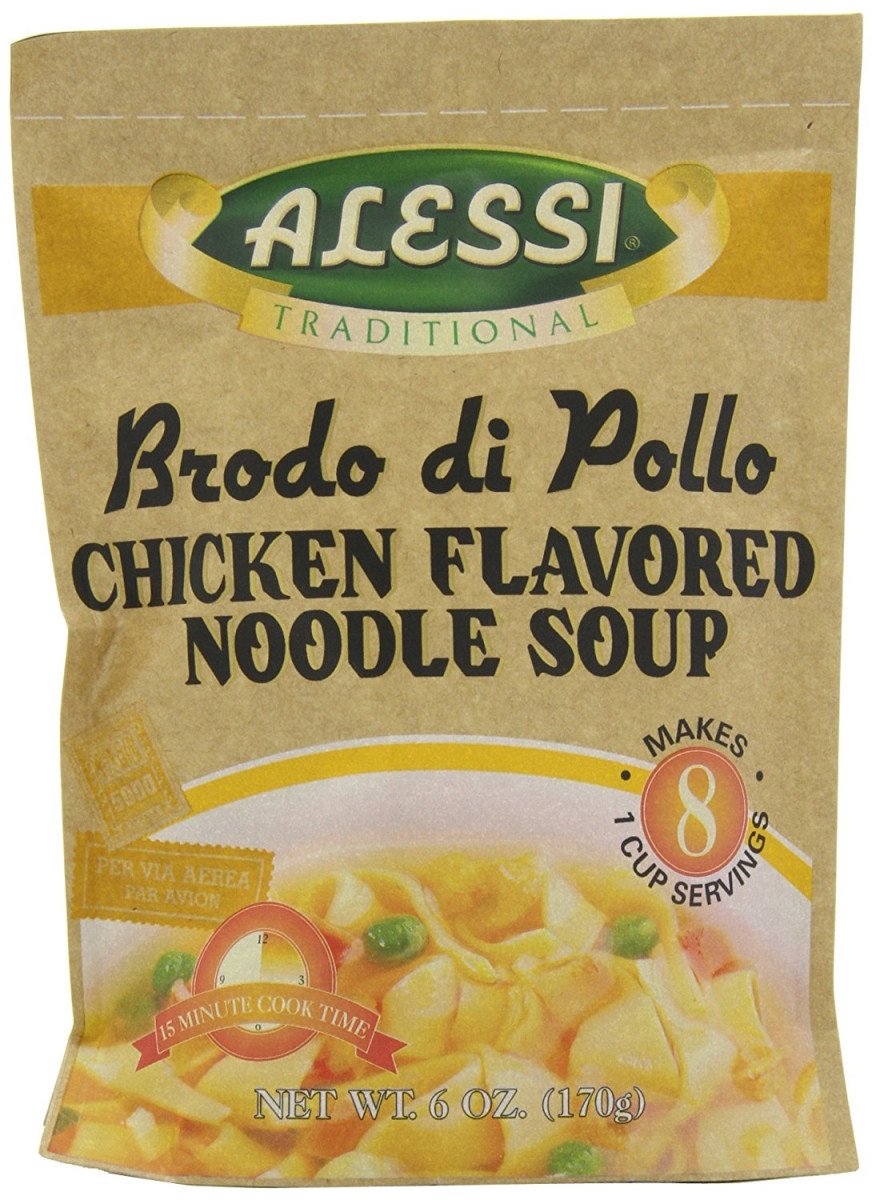 Picture of Alessi KHFM00148909 6 oz Brodo Di Pollo Sicilian Chicken Flavored Noodle Soup