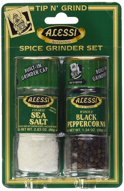 Picture of Alessi KHLV01286251 Salt & Pepper Grinder Set&#44; Small - 2 Piece