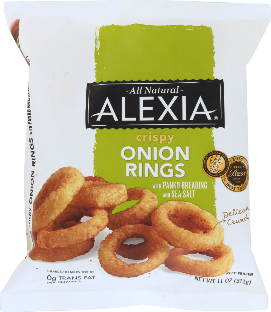 Picture of Alexia KHFM00012831 11 oz Crispy Onion Rings with Sea Salt
