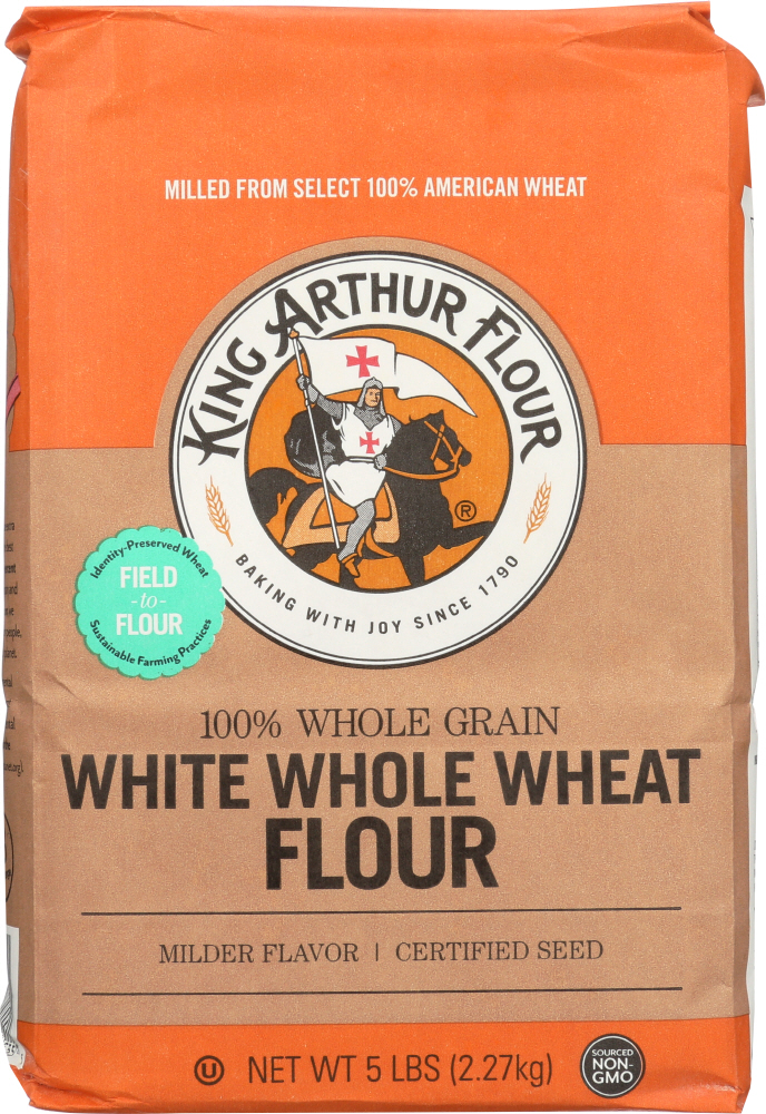 Picture of King Arthur Flour KHFM00517631 5 lbs White Whole Wheat Flour