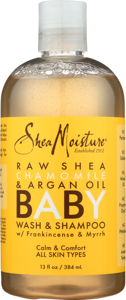 Picture of Shea Moisture KHFM00603712 12 oz Baby Head-To-Toe Wash & Shampoo Raw Shea Chamomile & Argan Oil