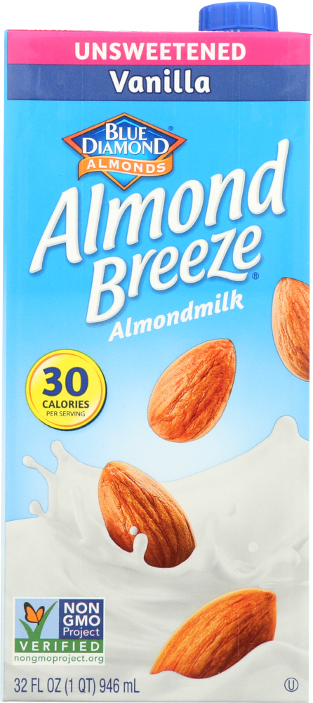 Picture of Almond Breeze KHFM00109421 32 oz Natural Almond Breeze Vanilla Unsweetened