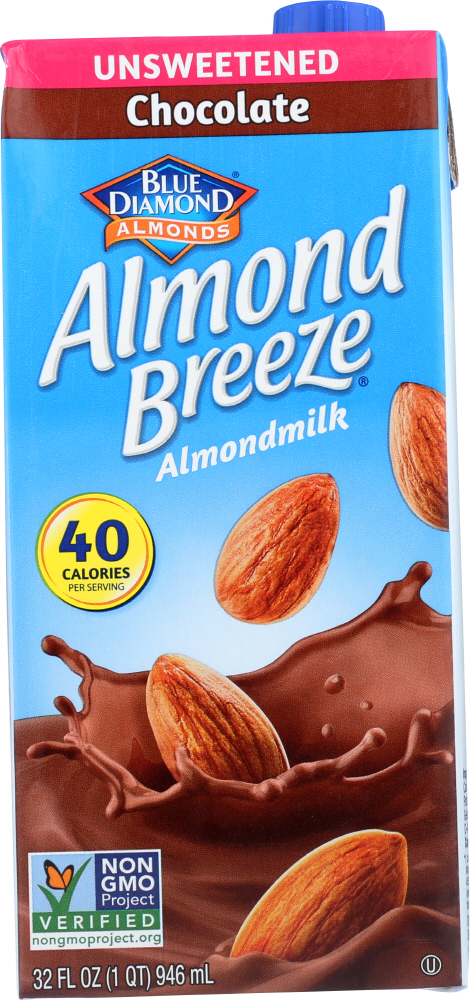 Picture of Almond Breeze KHFM00109439 32 oz Natural Almond Breeze Chocolate Unsweetened