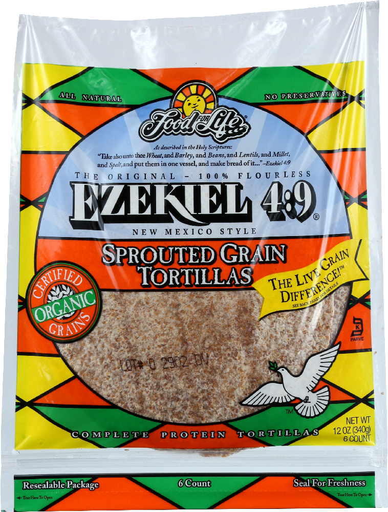 Picture of Food for Life KHFM00388942 12 oz Ezekiel 4-9 Sprouted Grain Tortillas