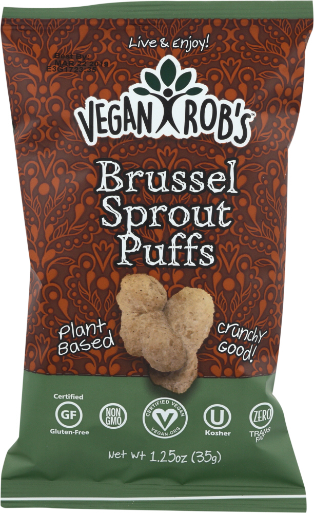 Picture of Veganrobs KHLV00300279 Plant Based Brussel Sprout Puffs - 1.25 oz