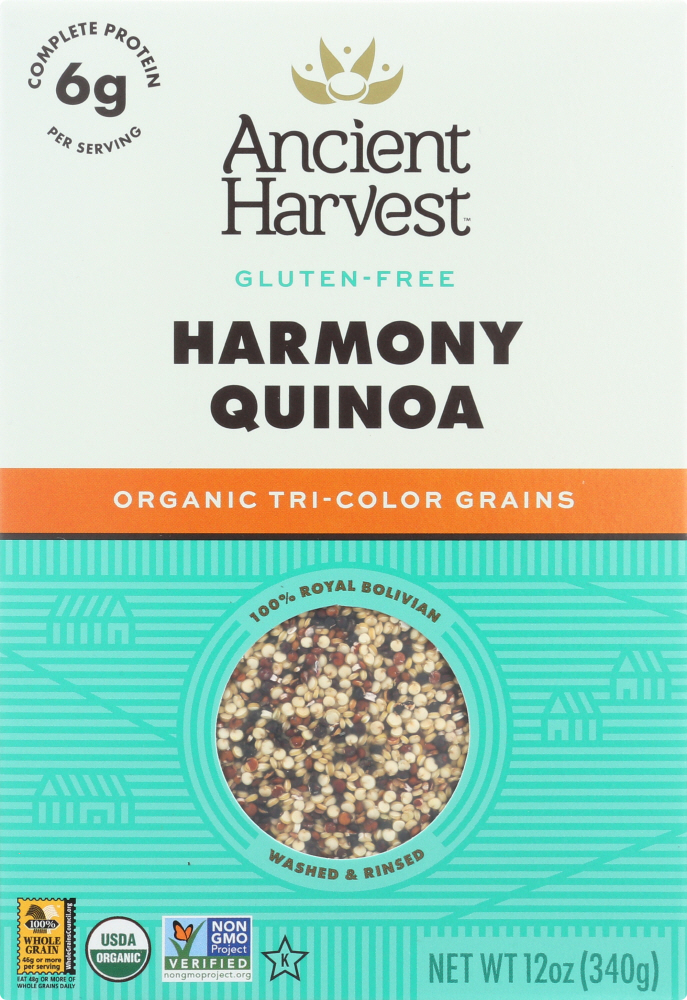 Picture of Ancient Harvest KHFM00994434 12 oz Quinoa Harmony Tri-Color Blend