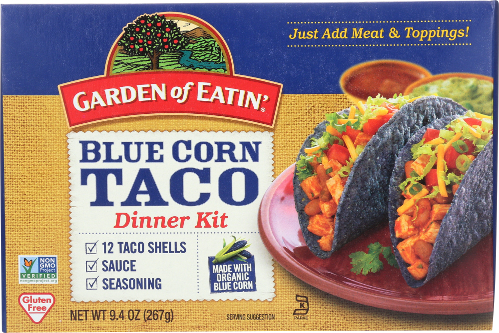Picture of Garden Of Eatin KHLV00494641 9.4 oz Organic Taco Dinner Kit&#44; Blue