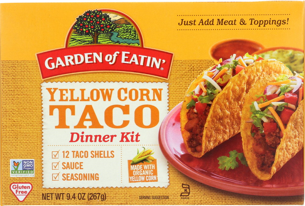 Picture of Garden of Eatin KHLV00494658 Taco Dinner Kit Yellow Organic, 9.4 oz