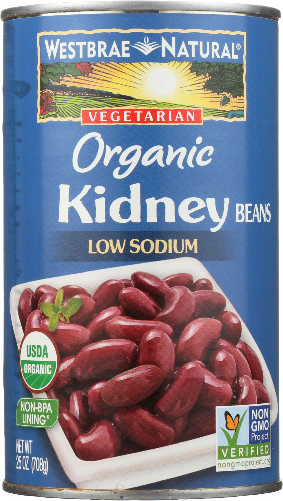 Picture of Westbrae KHFM00900688 25 oz Natural Vegetarian Organic Kidney Beans