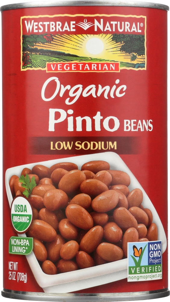 Picture of Westbrae KHFM00900696 25 oz Natural Organic Pinto Beans