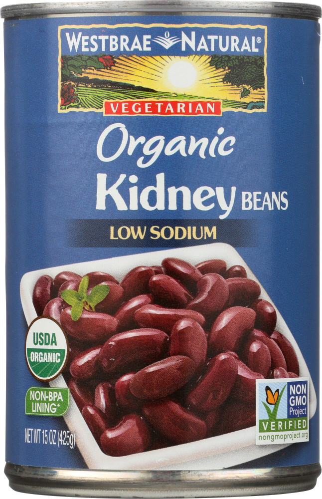 Picture of Westbrae KHFM00935817 15 oz Vegetarian Organic Kidney Beans