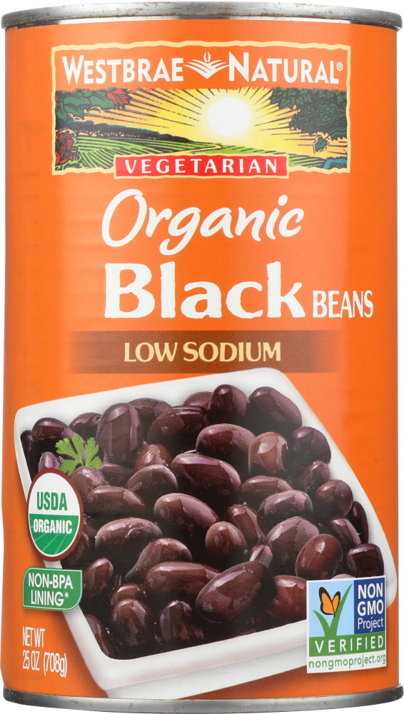 Picture of Westbrae KHLV00490201 25 oz Organic Black Beans