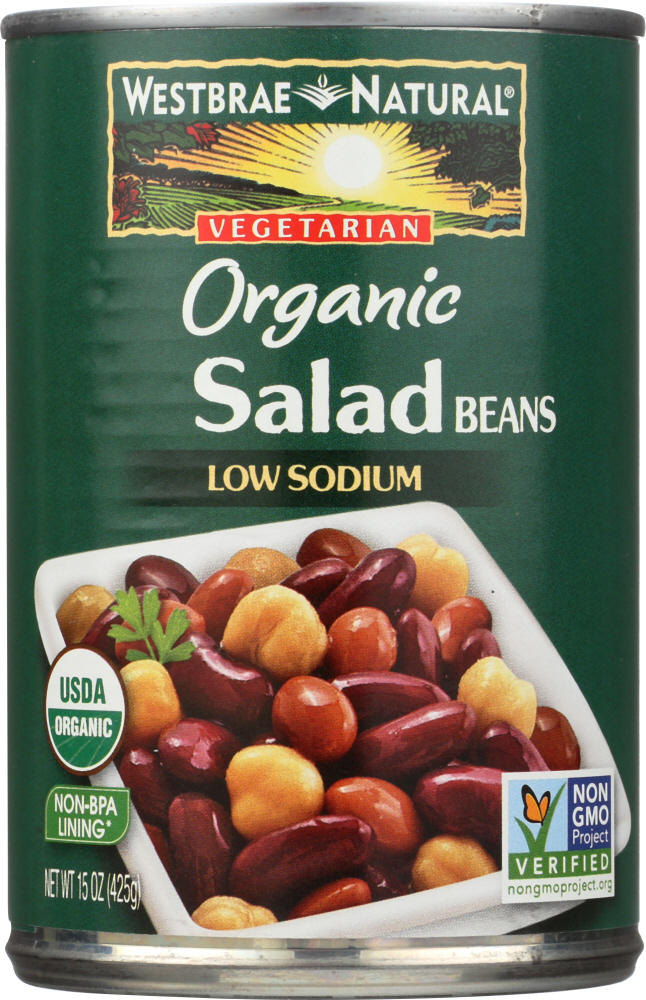 Picture of Westbrae KHLV02535441 15 oz Organic Salad Beans