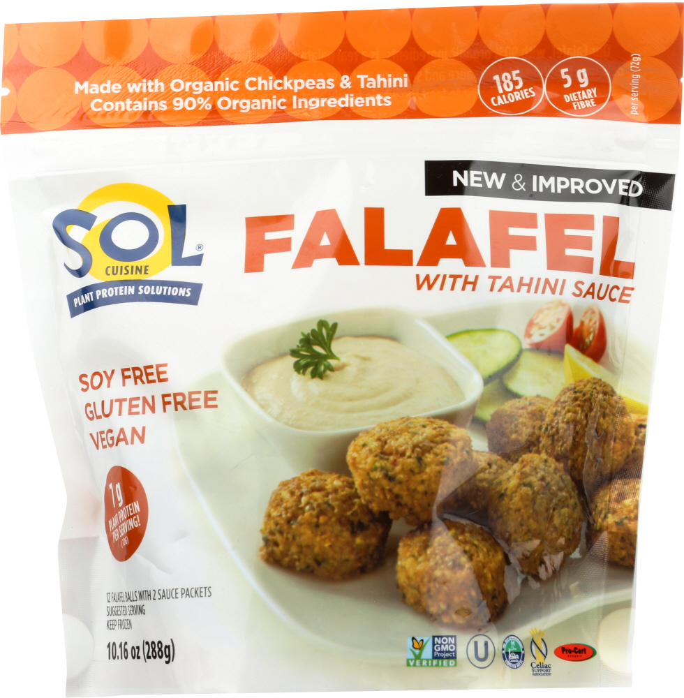 Picture of Sol Cuisine KHFM00275105 10.2 oz Falafel with Tahnini Sauce