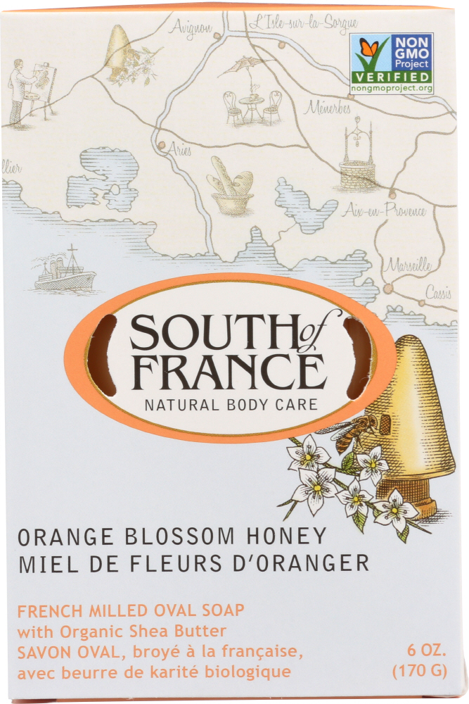 Picture of South of France KHLV00258559 Orange Blossom Honey Soap Bar - 6 oz