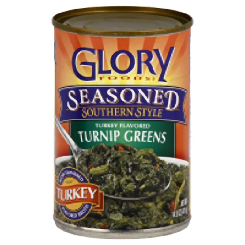 Picture of Glory Foods KHCH00200709 14.5 oz Smoked Turkey Turnip Greens