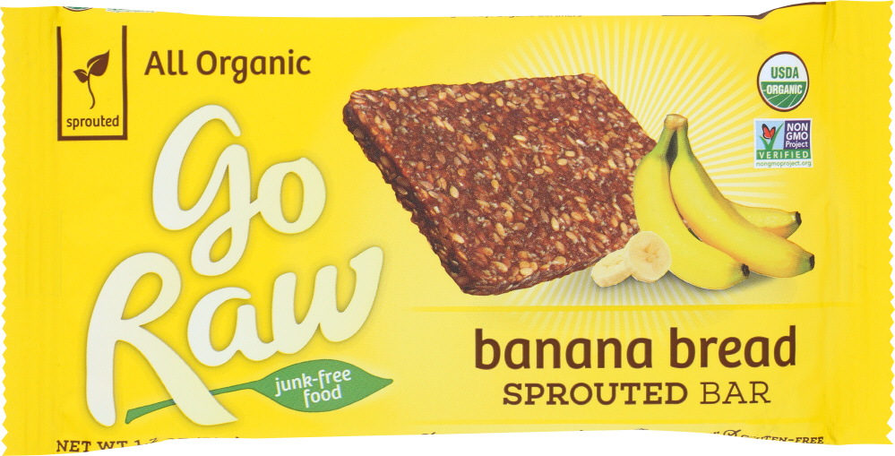 Picture of Go Raw KHFM00231530 1.2 oz Organic Sprouted Bar Banana Bread
