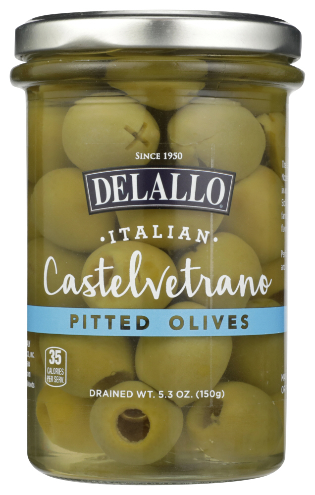 Picture of Delallo KHCH00290051 Olives Pitted Castelvetrano&#44; 5.3 oz