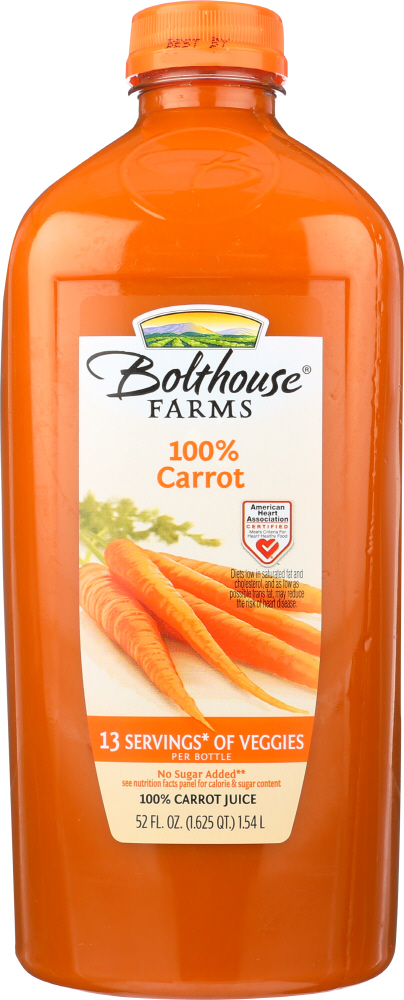 Picture of Bolthouse KHCH00634451 52 oz 100 Percent Carrot Juice