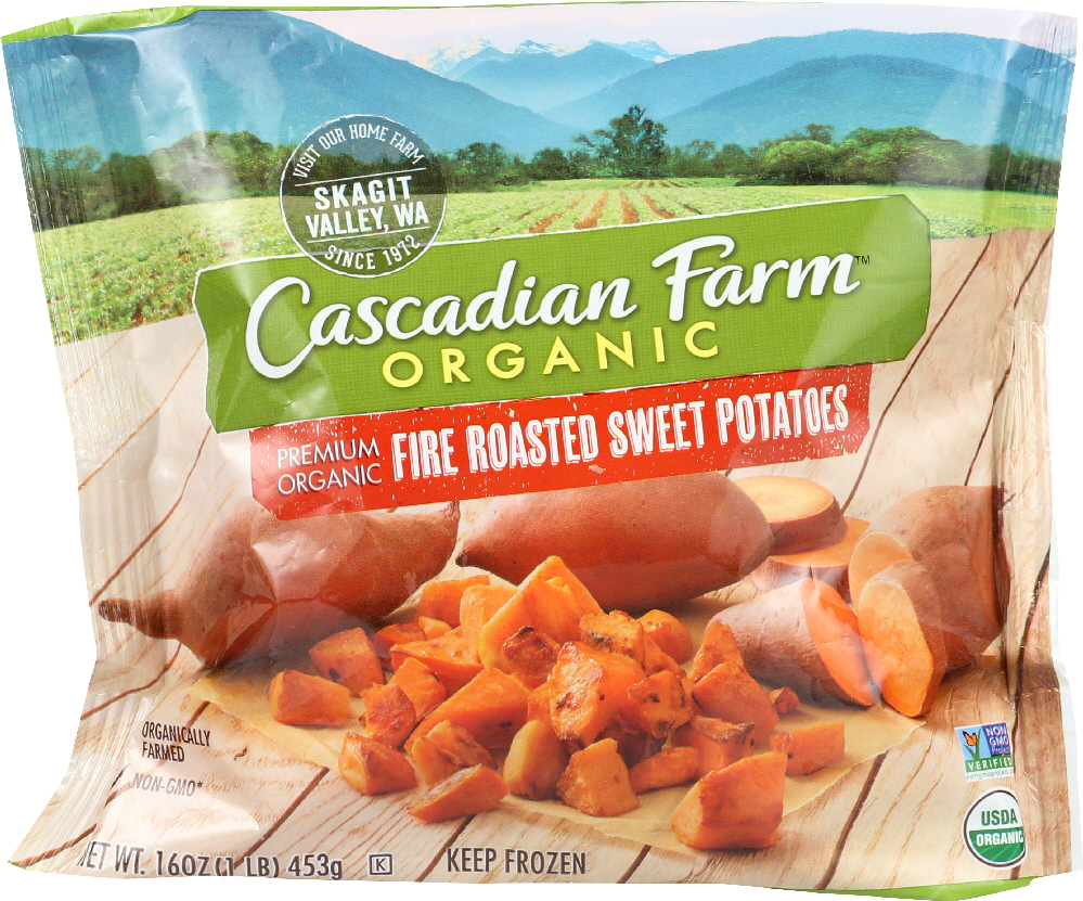 Picture of Cascadian Farm KHFM00274257 16 oz Fire Roasted Sweet Potatoes