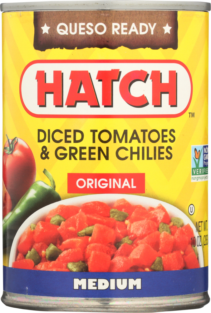 Picture of Hatch KHFM00159855 10 oz Original Diced Tomatoes & Green Chilies - Medium