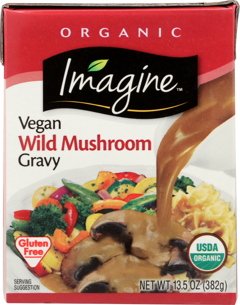 Picture of Imagine Foods KHFM00260322 13.5 fl oz Organic Wild Mushroom Gravy