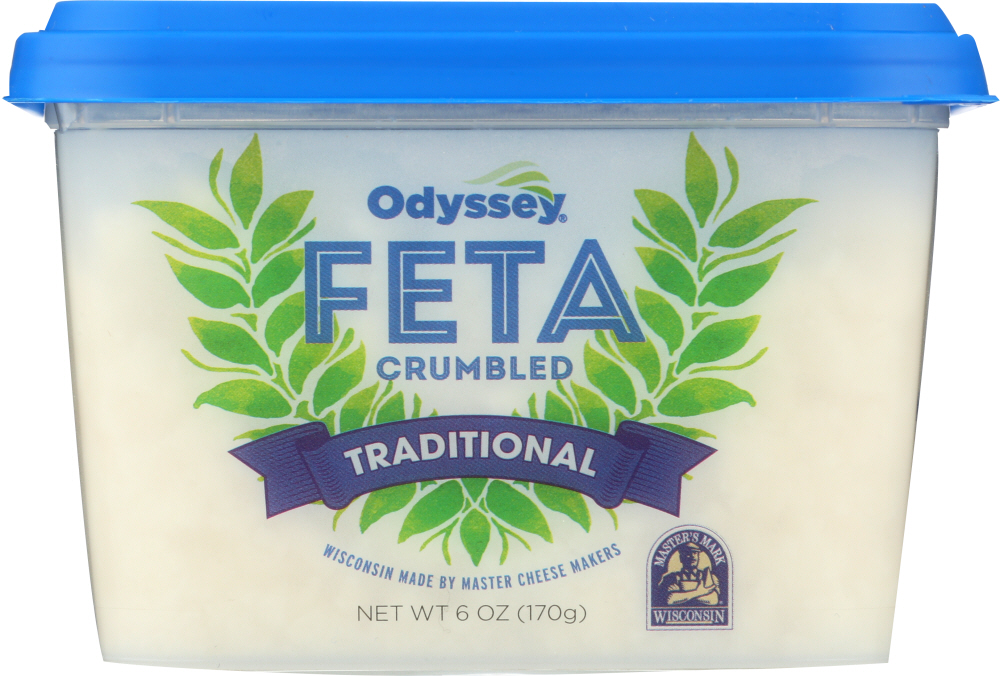 Picture of Odyssey KHFM00118726 Traditional Feta Crumbled Cheese - 6 oz