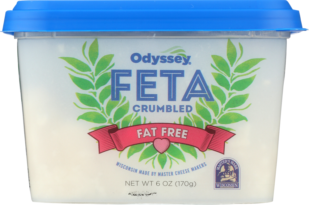 Picture of Odyssey KHFM00120742 6 oz Fat Free Feta Crumbled Cheese