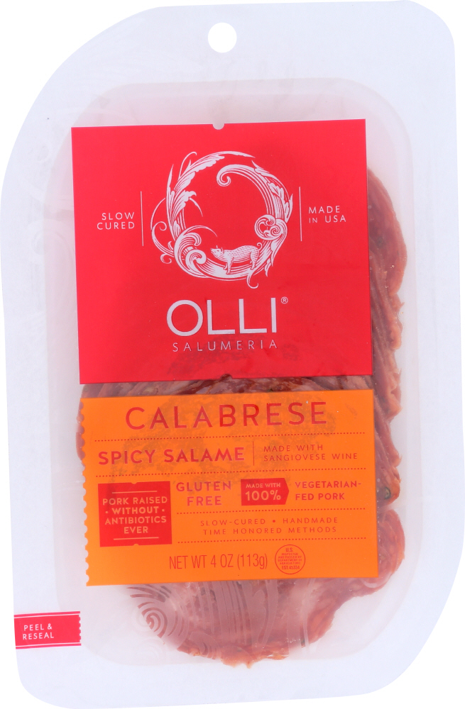 Picture of Olli Salumeria KHCH00292610 4 oz Pre Sliced Calabrese Spicy Salami