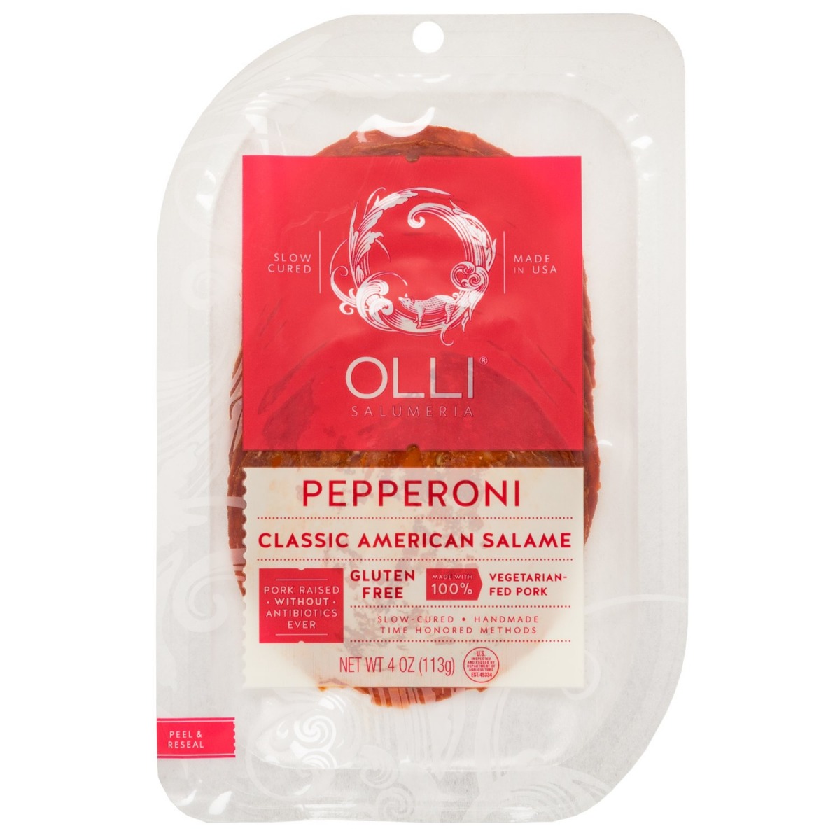 Picture of Olli Salumeria KHCH00311212 4 oz Classic American Salame Pepperoni